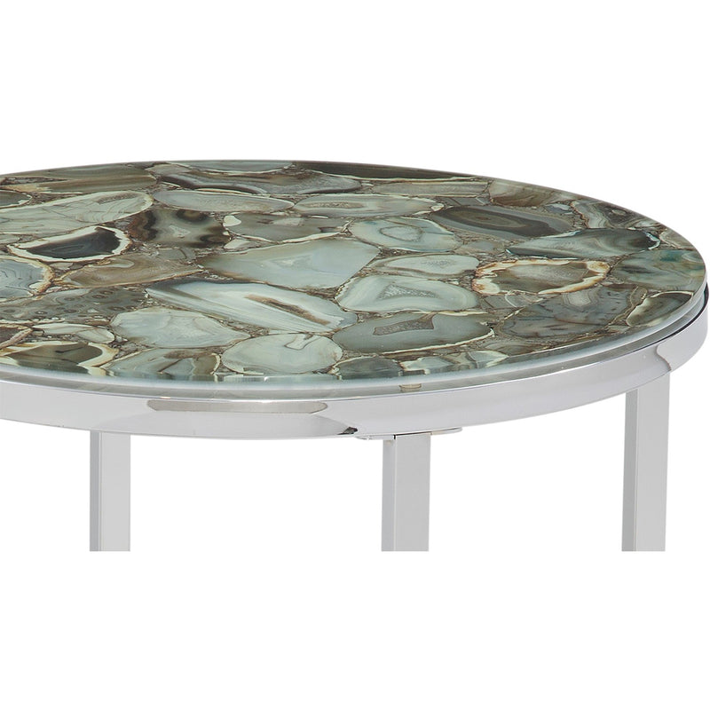 7221-LR-220 Andalusia Gray Stone Side Table