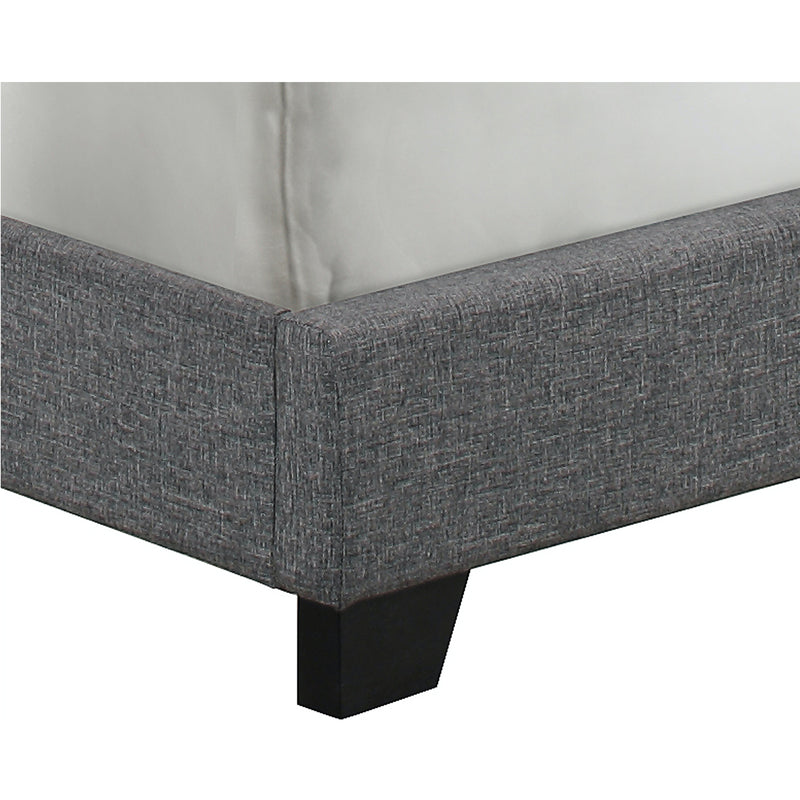 ACH Bedroom Clipped Corner Upholstered King Bed in Dark Grey DS-A124-291-109