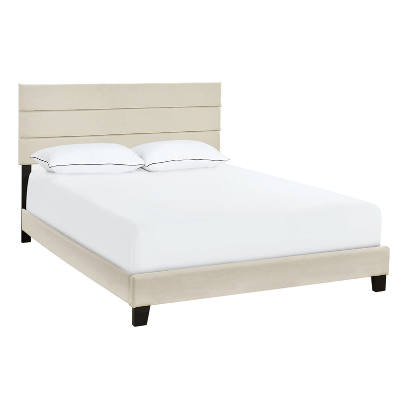 ACH Bedroom King One Box Slat Bed in Linen DS-D443-291-2