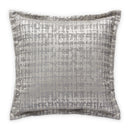 Glamtastic Hodges Silver Square Decorative Pillow (Set of 2)