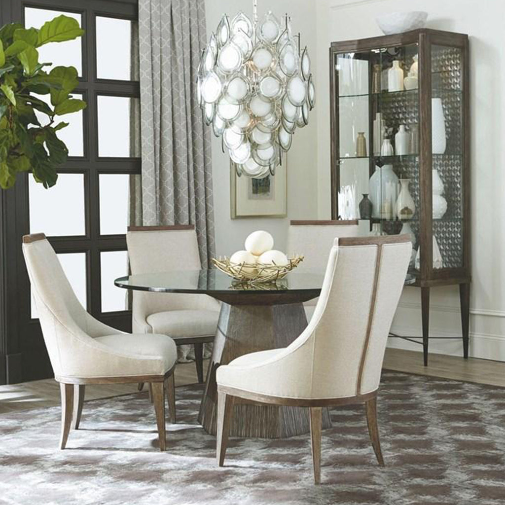 Geode Dining Table Glass Top Nabco Furniture Centre