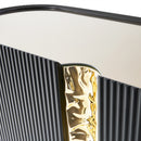 Lisbon Console Table with Mirror Silken Matte Black