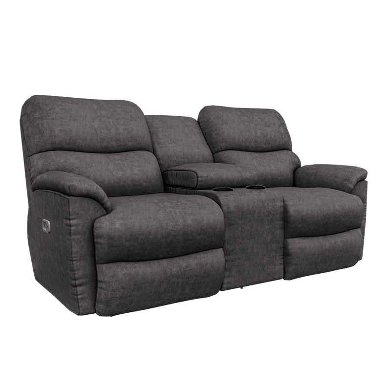 Trouper 2 Seater Power Recliner with Headrest, Lumbar and Console