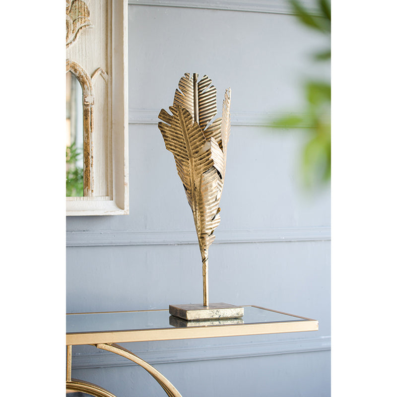 Iron Feather Candle Holder - AB Home