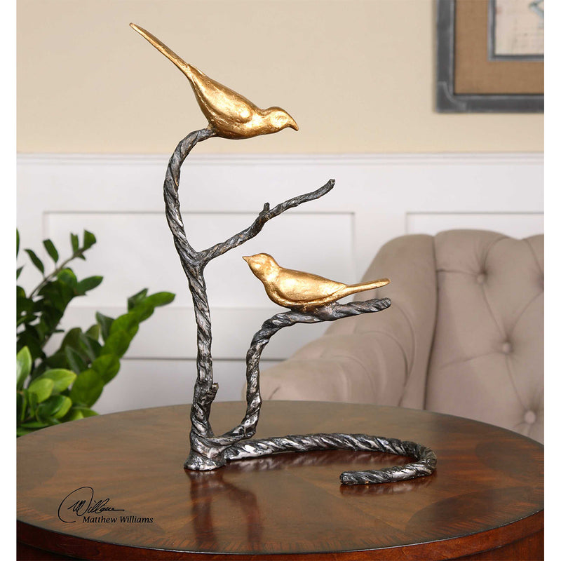 Birds on a Limb Sculpture - Nabco Furniture Center