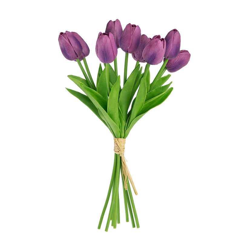 F29612 Purple Faux Tulip (9pcs) - Nabco Furniture Center