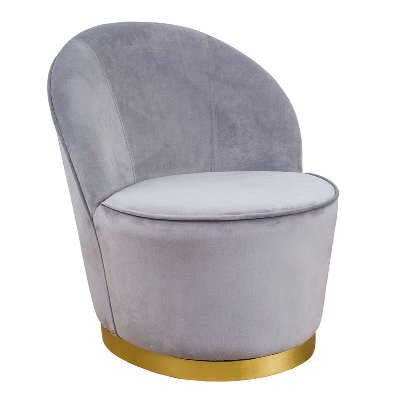 TOV-S3821 Julia Grey Velvet Chair - Nabco Furniture Center