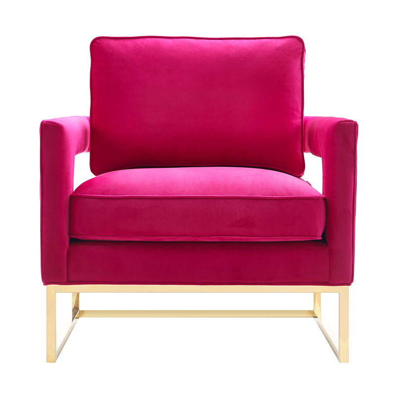 TOV-A120 Avery Pink Velvet Chair - Nabco Furniture Center