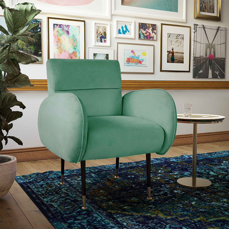 TOV-S68133 Babe Mint Green Velvet Chair - Nabco Furniture Center