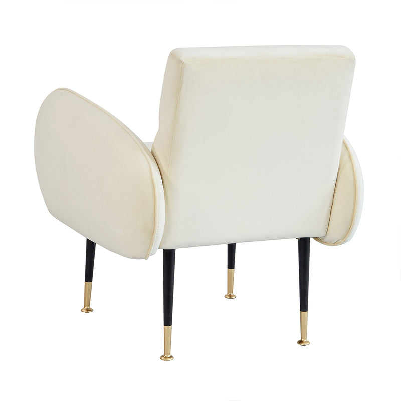 TOV-S68135 Babe Custard Velvet Chair - Nabco Furniture Center