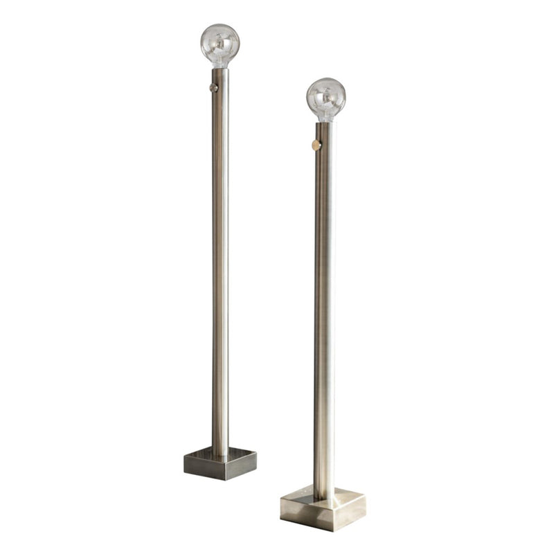 Barclay Nickel Floor Lamp - Set of 2 - Harp and Finial