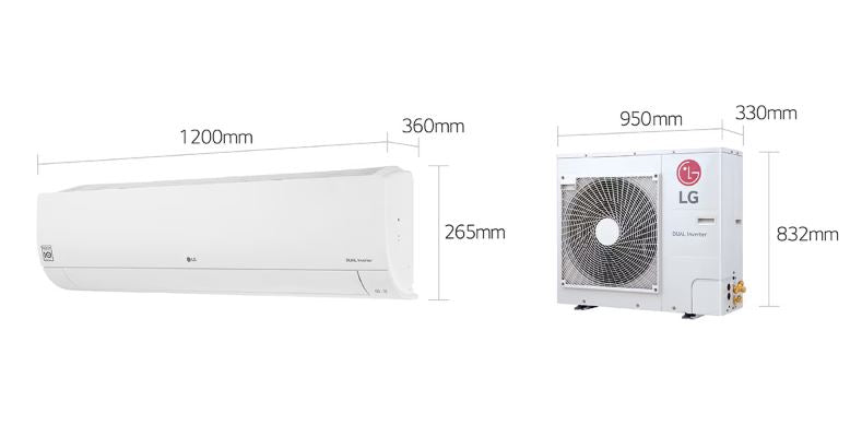 LG 3 Ton Split AC - DUALCOOL Inverter AC