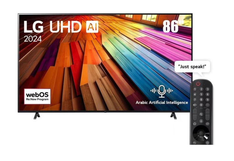 LG 86" UHD 4K Smart TV - Black | 86UT80006LA