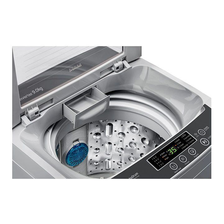 LG 9Kg Fully Automatic Top Loading Washing Machine - Silver | T9586NDKVH