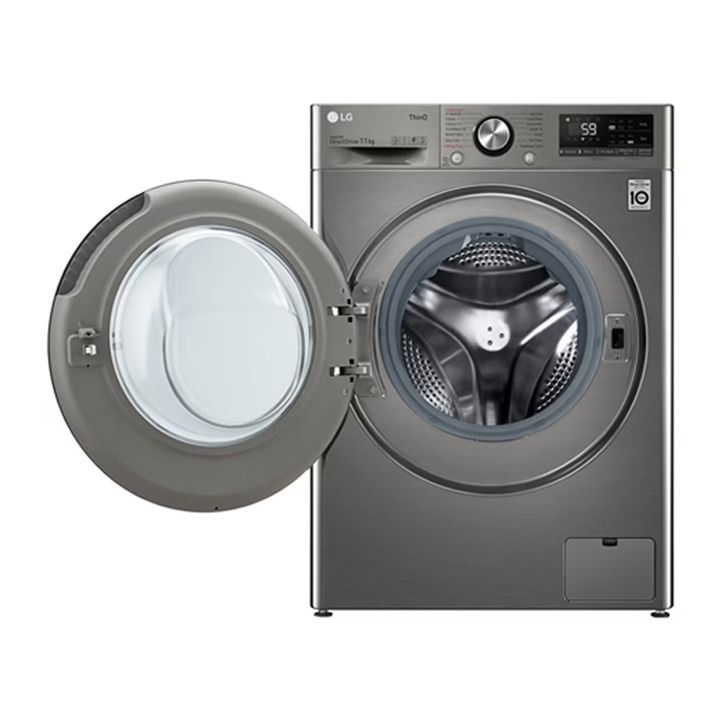 LG 11Kg Front Load Washing Machine  Platinum Made In Egypt | F4Y5EYGYPV