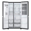 LG 674Ltr InstaView Side-by-Side Refrigerator - Matte Black | GR-X267CQEW