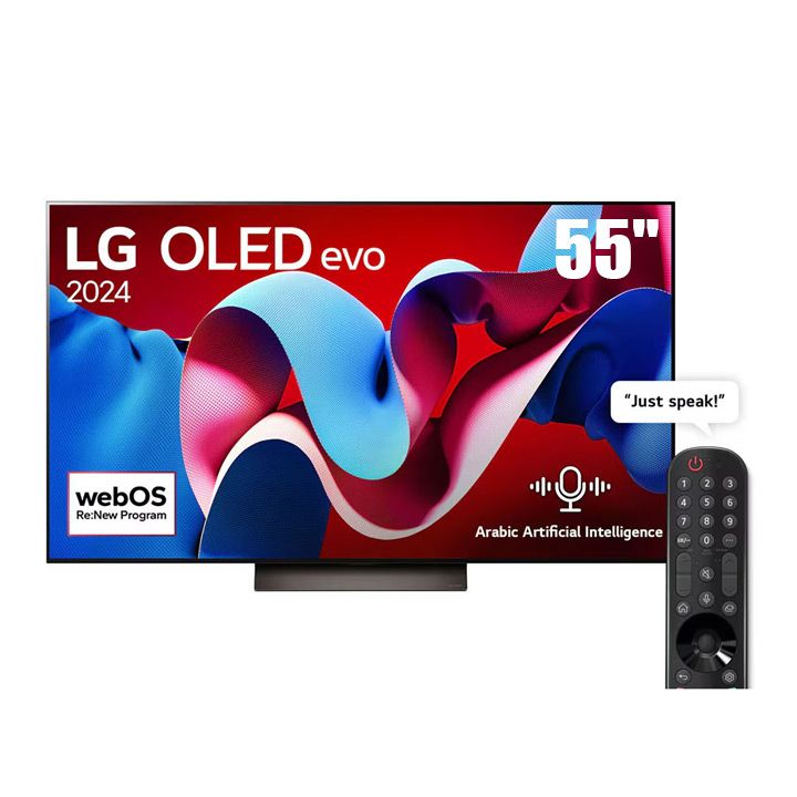 LG 55-inch OLED evo C4 4K Smart TV AI Magic remote Dolby Vision