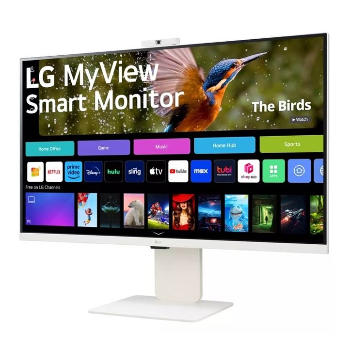 LG 32" 4K UHD IPS Smart Monitor with webOS and Built-in FHD Webcam | 32SR85U-W