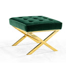 1982 Green-Gold Ottoman