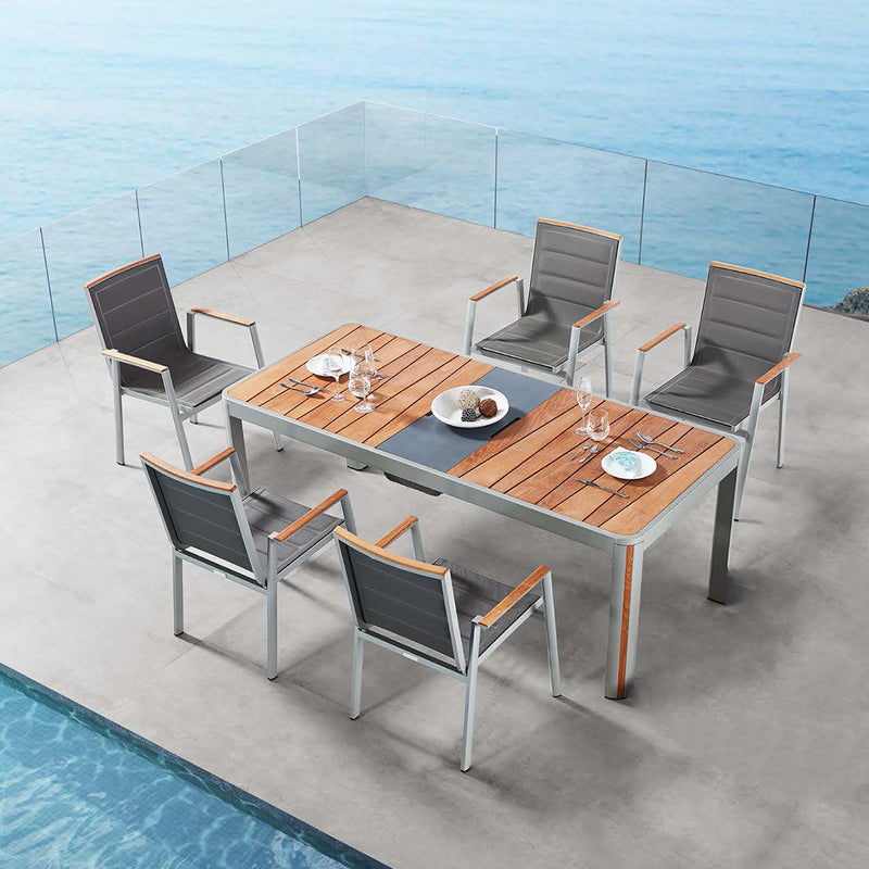 203110 Geneva Outdoor Dining Set 6 Seaters