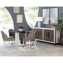 Blanc Round Dining Table Set - Nabco Furniture Centre