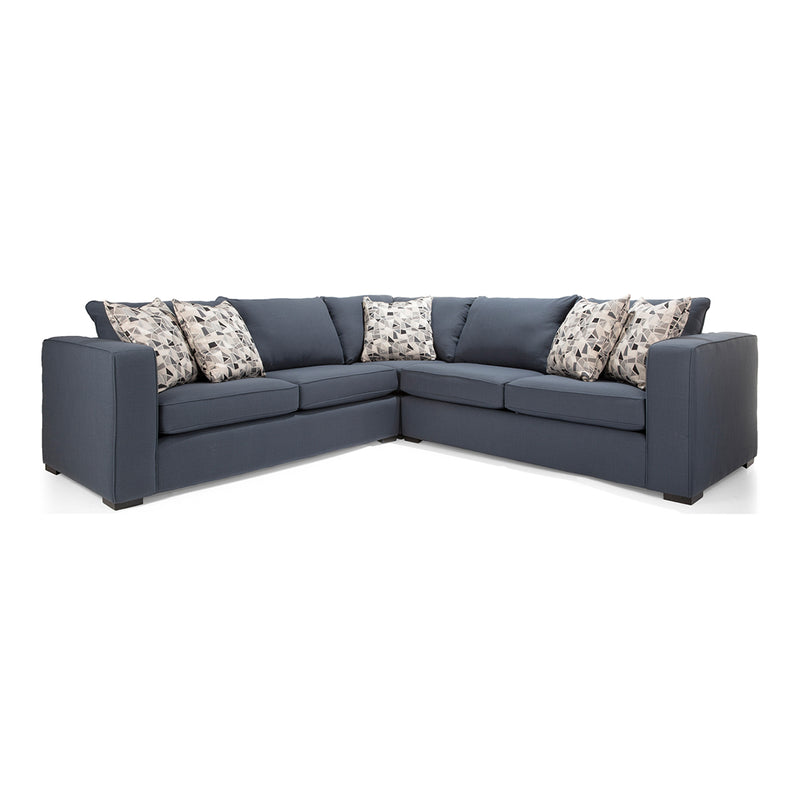 2901 Effie Navy Sectional Sofa Set