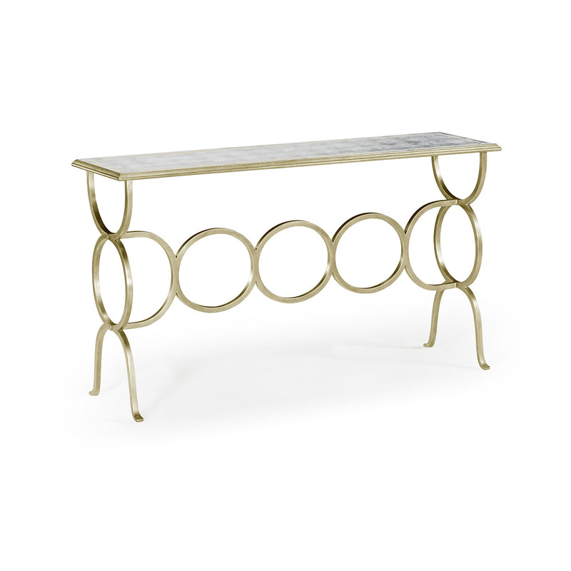 Console Table Circles - Silver
