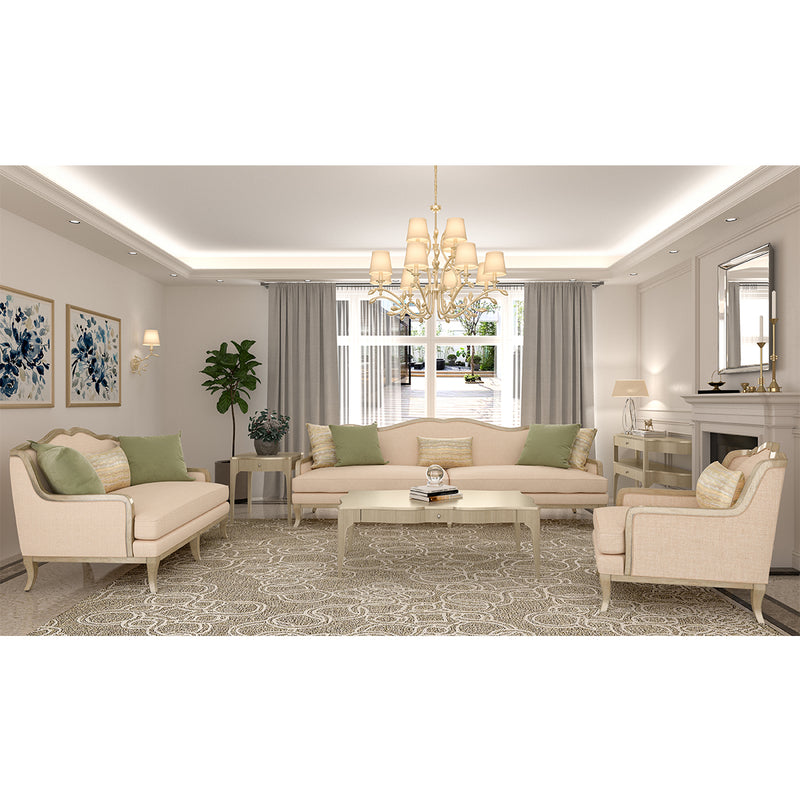 754521-5227AA Assemblage Green 4 Seaters Sofa