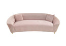 TOV-L68114 Serenity Blush Velvet Three Seater Sofa