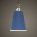 21516 Delray 1 Light Pendant Blue Ceiling Lamp