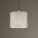 21856 Brandon Silver 1 Light Mini Drum Pendant