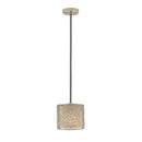 21856 Brandon Silver 1 Light Mini Drum Pendant