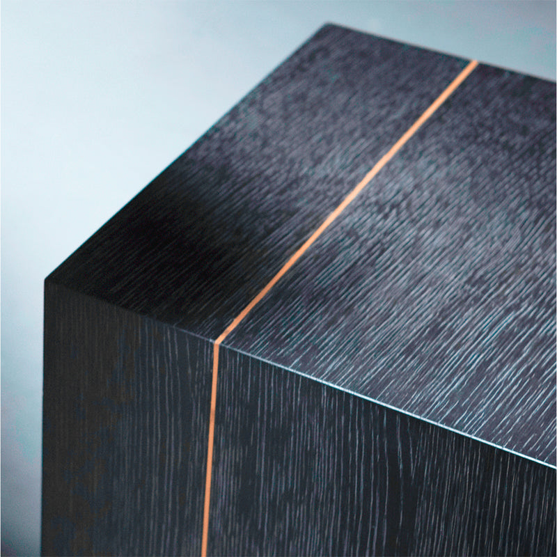 Gavin-Brighton Brushed Carbon Set Table