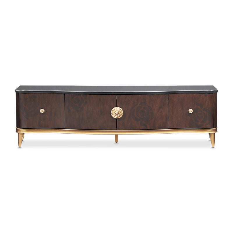 Camellia Field Warm Pecan TV Cabinet