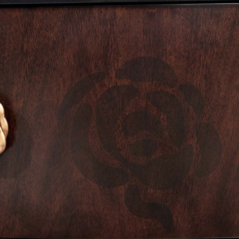 Camellia Field Warm Pecan TV Cabinet