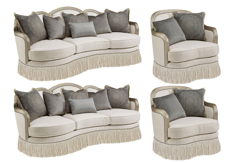 Giovanna Bezel Sofa Set (3+3+1+1)