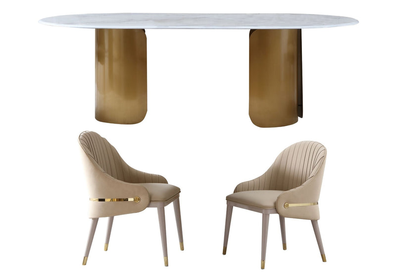 RT2212/RC2306 Dining Table Set 8 Seater (DT1+SC8)