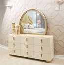 Fantosini Creamy Pearl Dresser and Mirror