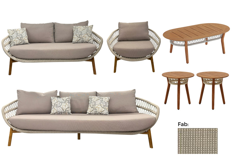 Vasca Outdoor Sofa Set (3+2+1+CT+ET+ET)