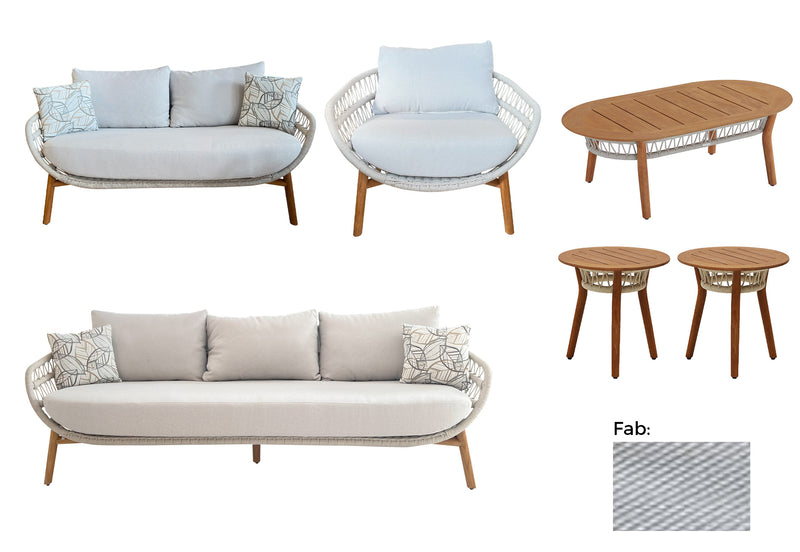 Vasca Outdoor Sofa Set (3+2+1+CT+ET+ET)