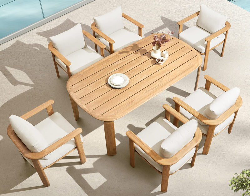 Pallisad Outdoor Dining Set (6 Seater)