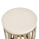 La Rachelle Round Chairside Table - Chardonnay