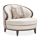 Camellia Field Velvet Matching Chair - Warm Pecan