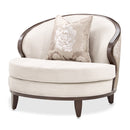 Camellia Field Velvet Matching Chair - Warm Pecan