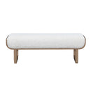 West Kensington Accent Bench - Sea Salt Caramel
