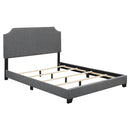 ACH Bedroom Clipped Corner Upholstered King Bed in Dark Grey DS-A124-291-109