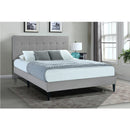 ACH Bedroom Grid Tufted Upholstered King Platform Bed in Frost Gray DS-D333-293-113