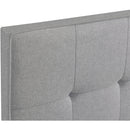 ACH Bedroom Grid Tufted Upholstered King Platform Bed in Frost Gray DS-D333-293-113