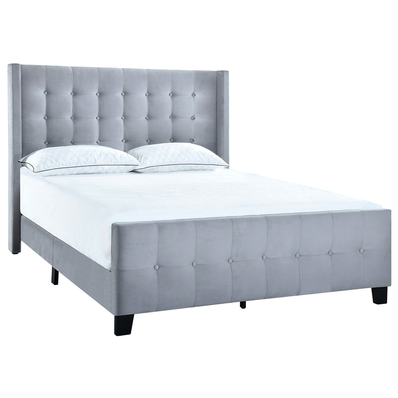ACH Bedroom King Modern Wing Bed in Dove DS-D399-291-2