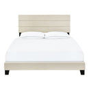 ACH Bedroom King One Box Slat Bed in Linen DS-D443-291-2